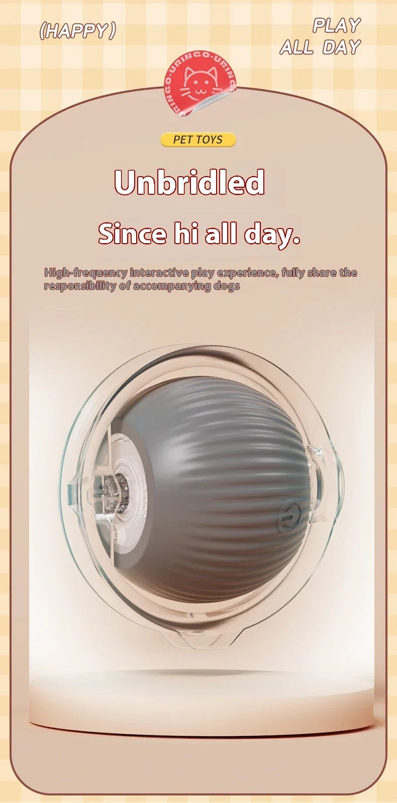 Automatic Rolling Cat Toy Ball