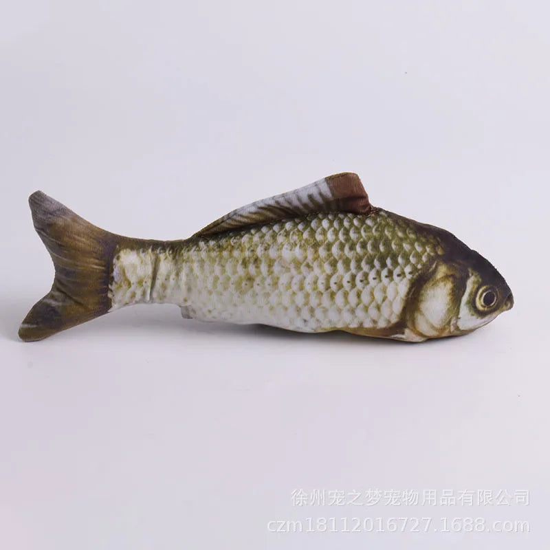3D Plush Fish Catnip Toy