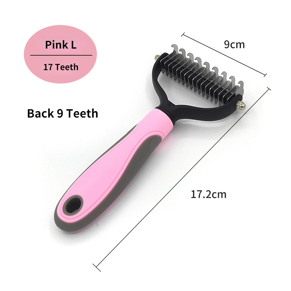 FurMaster™ Deshedding Brush – Professional Pet Hair Remover & Grooming Tool for Dogs & Cats