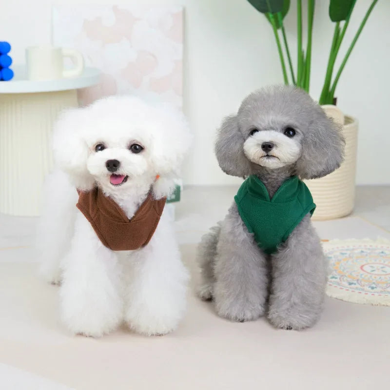 Cozy Fleece Dog Sweater – Warm Autumn & Winter Coat for Small Dogs