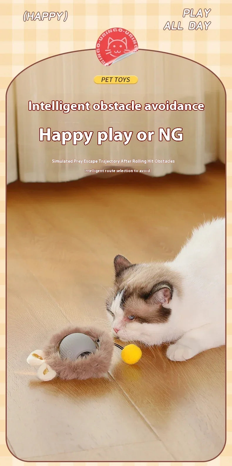 Automatic Rolling Cat Toy Ball