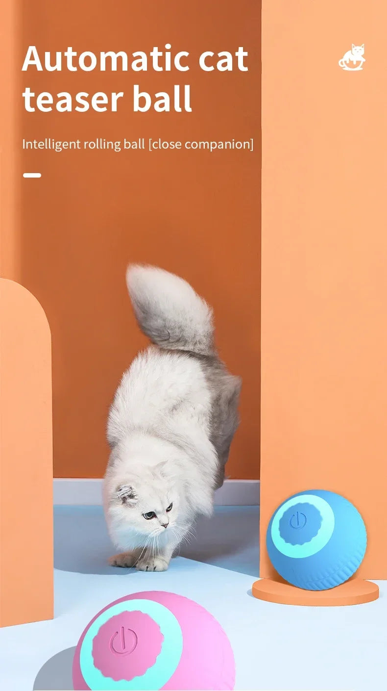Automatic Rolling Cat Toy Ball
