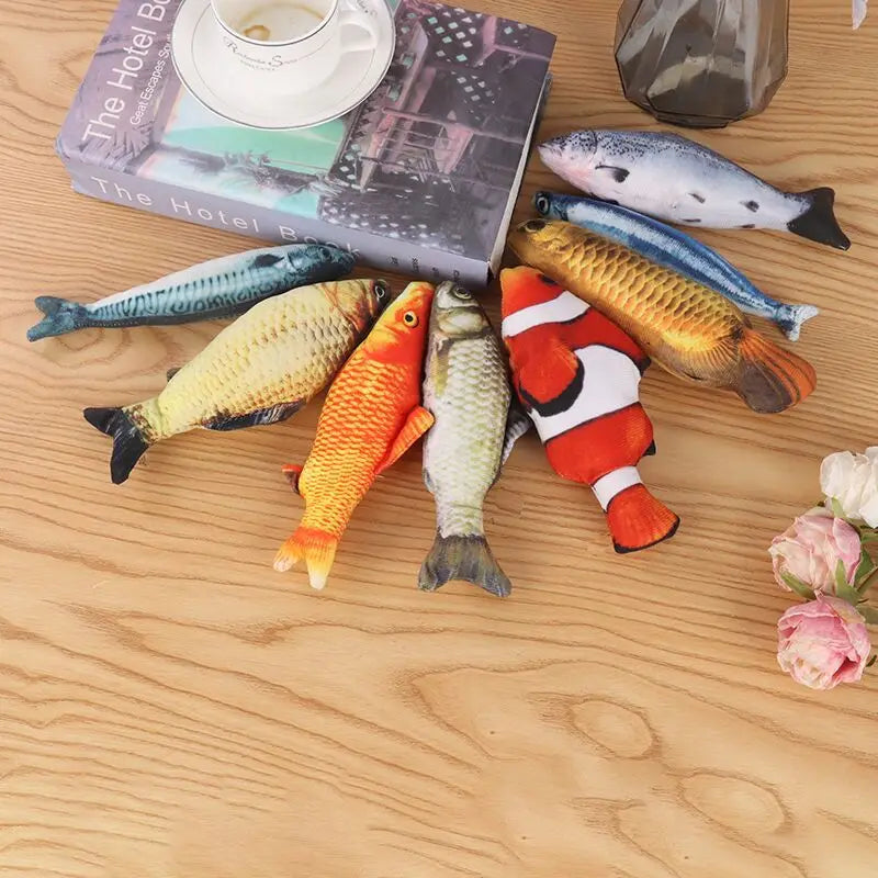 3D Plush Fish Catnip Toy
