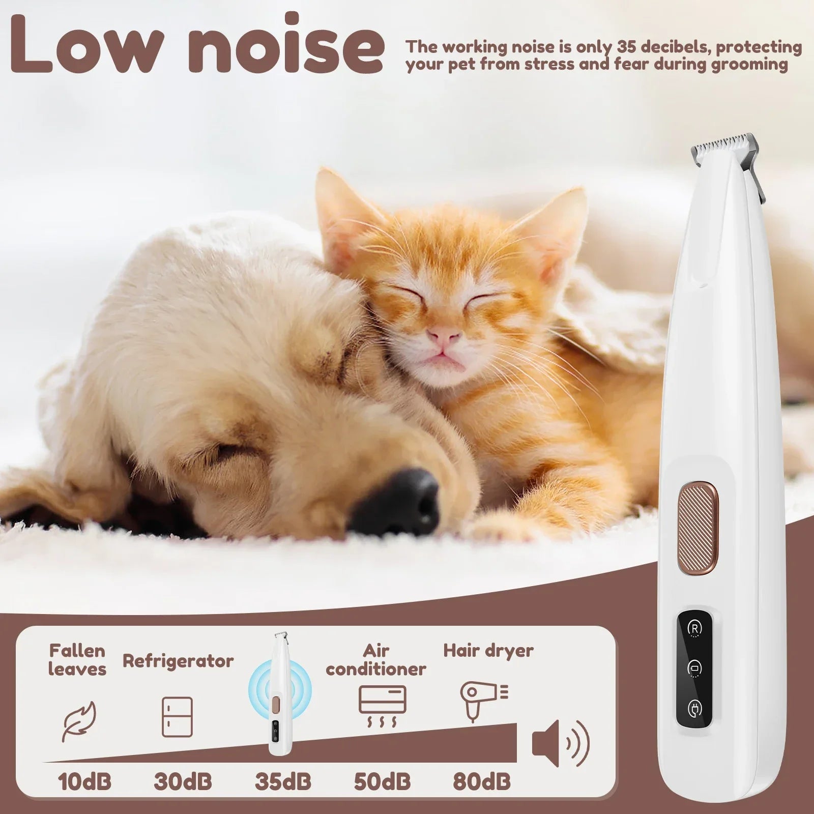 LED Waterproof Dog Paw Trimmer