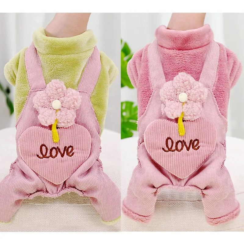 Warm Winter Pet Jumpsuit