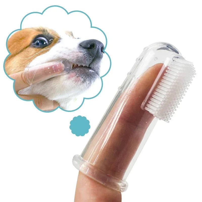 FurSmile™ Pet Toothbrush – Gentle Finger Brush for Dogs & Cats