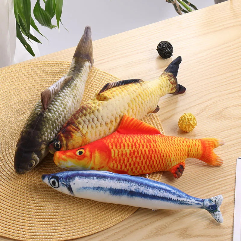 3D Plush Fish Catnip Toy