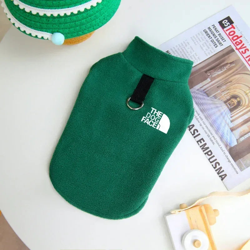 Cozy Fleece Dog Sweater – Warm Autumn & Winter Coat for Small Dogs
