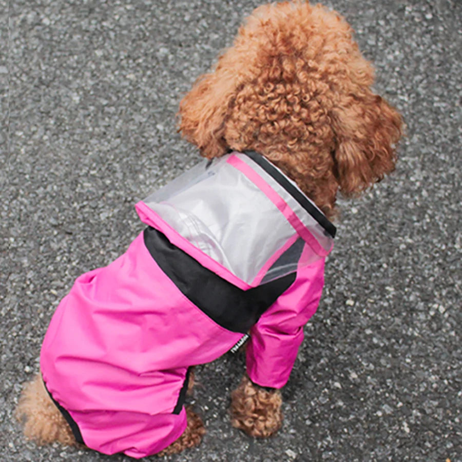 Waterproof Dog Raincoat – The Dog Face Jumpsuit