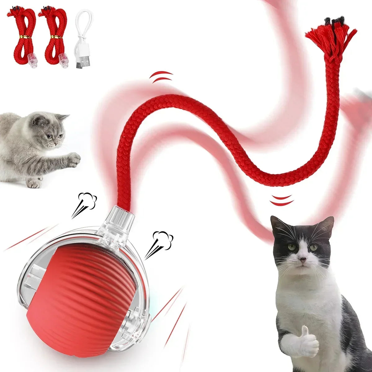 Automatic Rolling Cat Toy Ball