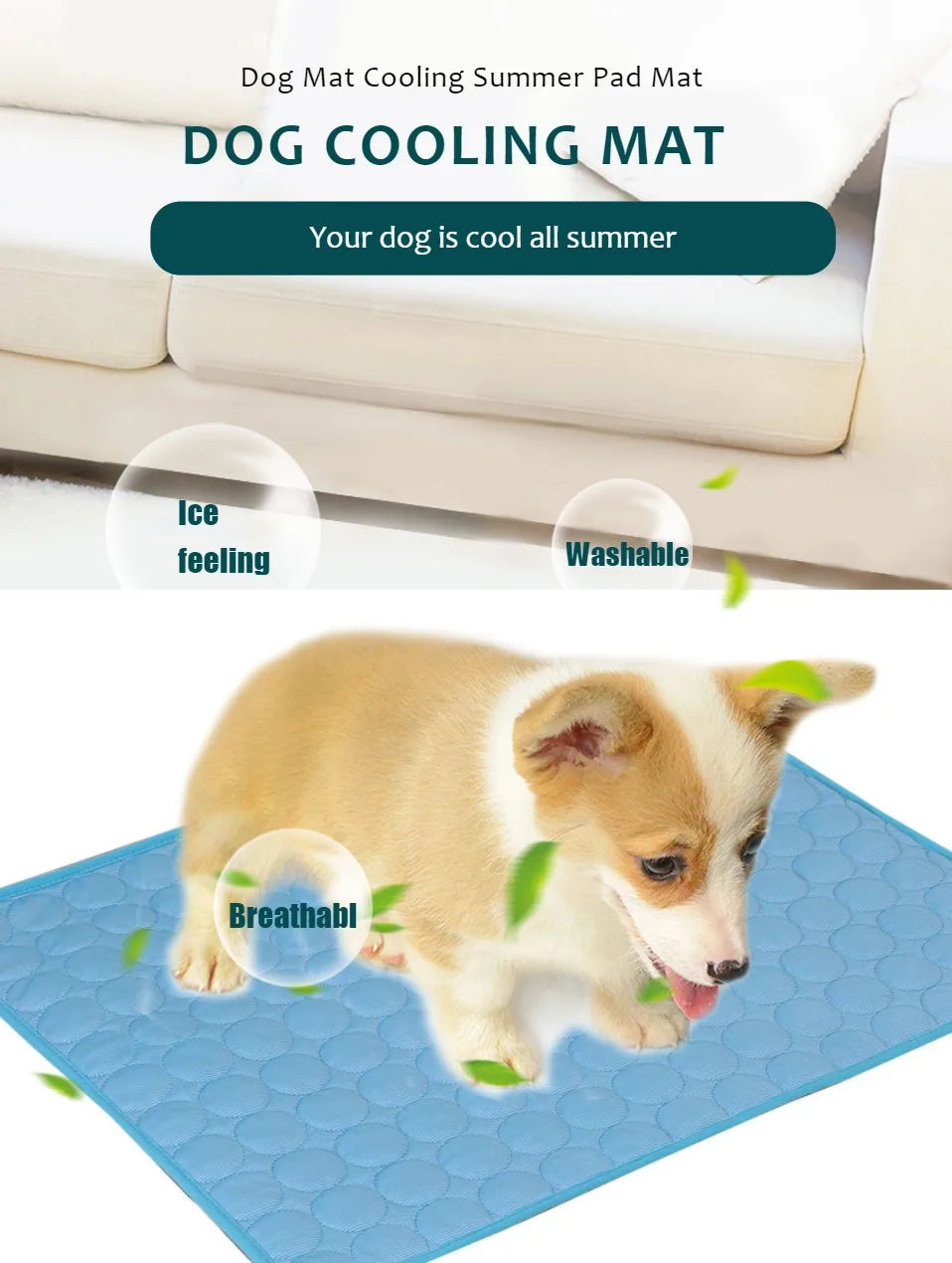 Cooling Pet Mat – Summer Ice Bed
