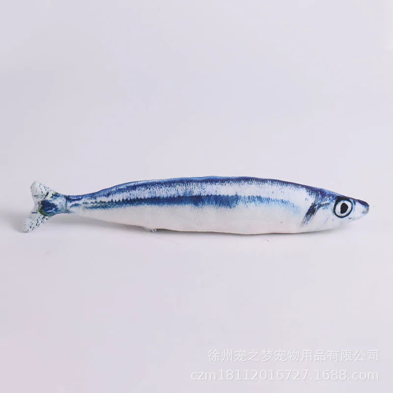 3D Plush Fish Catnip Toy