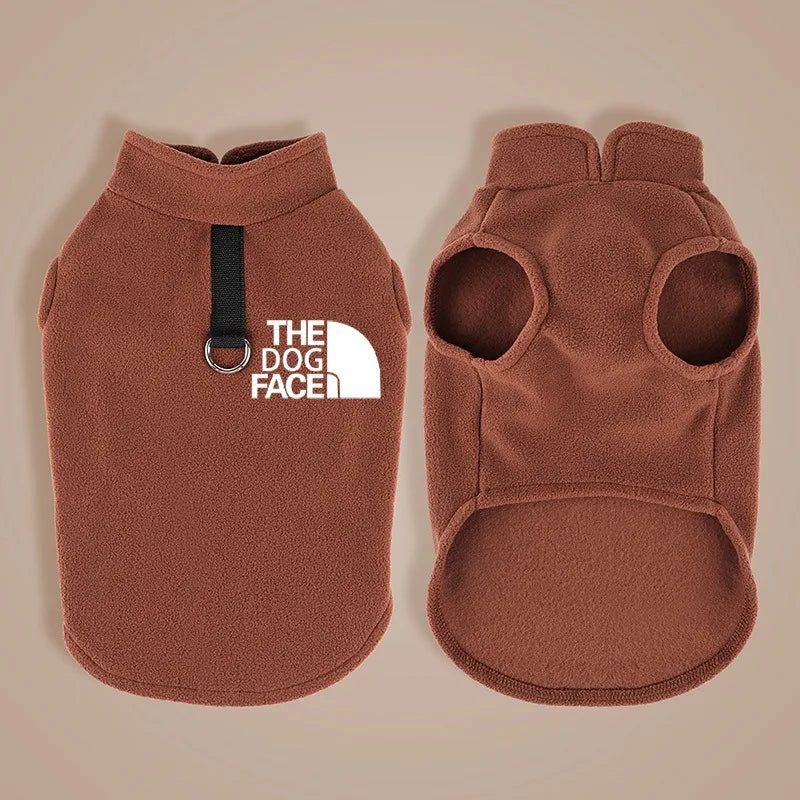 Cozy Fleece Dog Sweater – Warm Autumn & Winter Coat for Small Dogs
