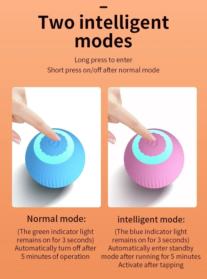 Automatic Rolling Cat Toy Ball