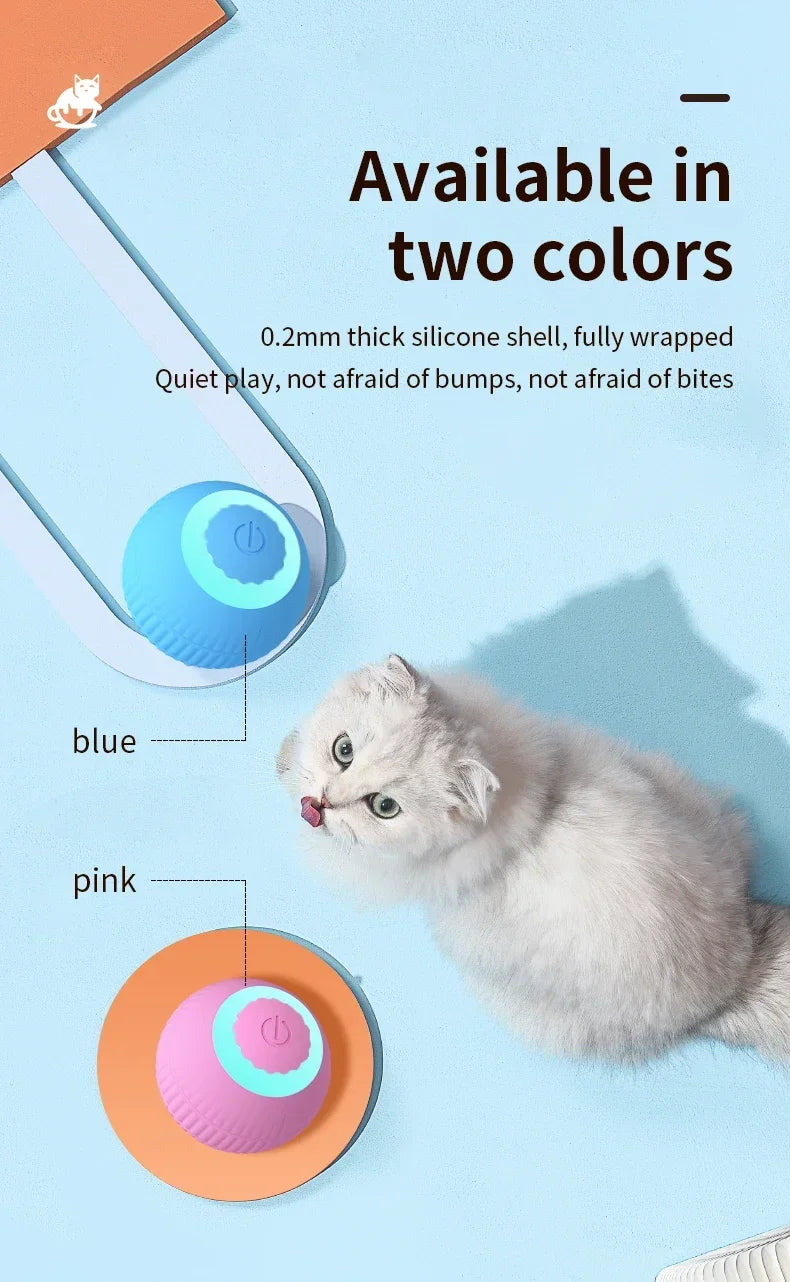 Automatic Rolling Cat Toy Ball