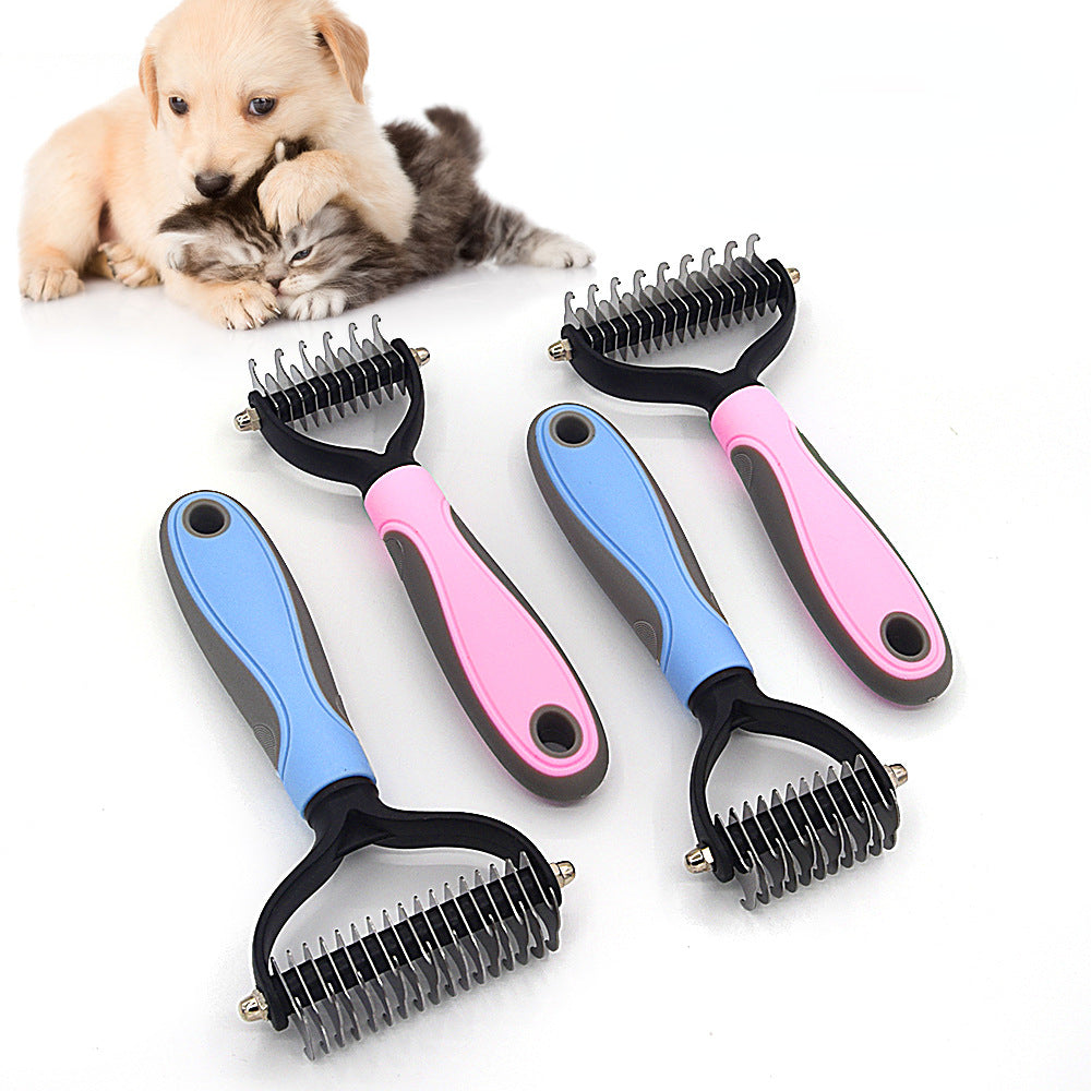 FurMaster™ Deshedding Brush – Professional Pet Hair Remover & Grooming Tool for Dogs & Cats