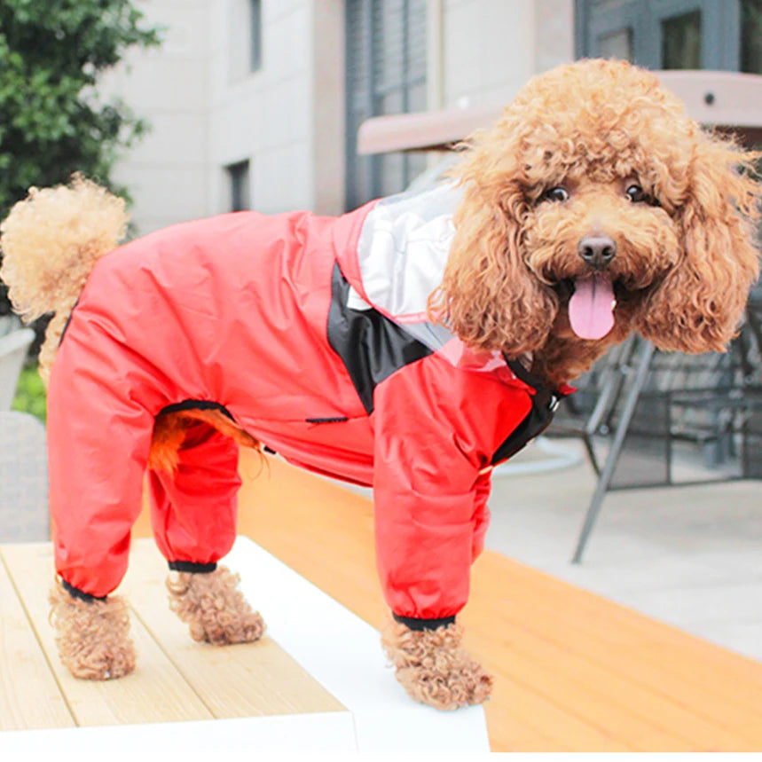 Waterproof Dog Raincoat – The Dog Face Jumpsuit