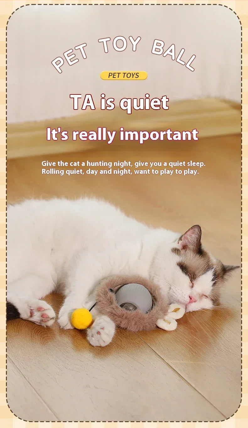 Automatic Rolling Cat Toy Ball