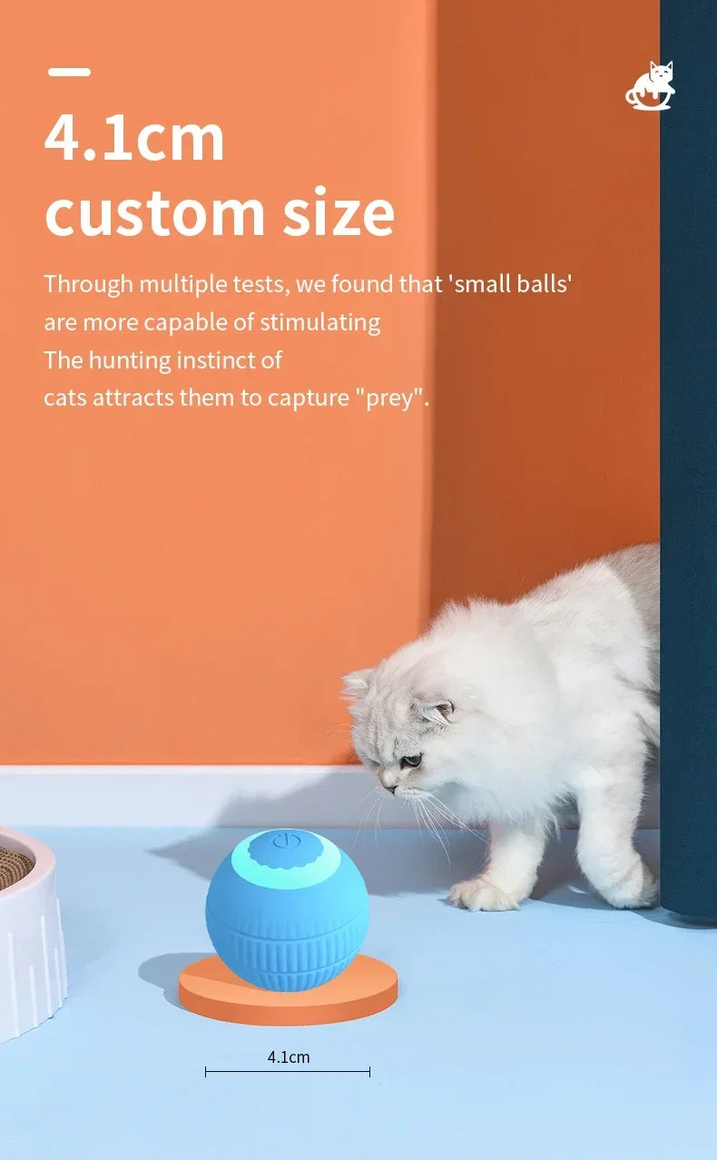 Automatic Rolling Cat Toy Ball