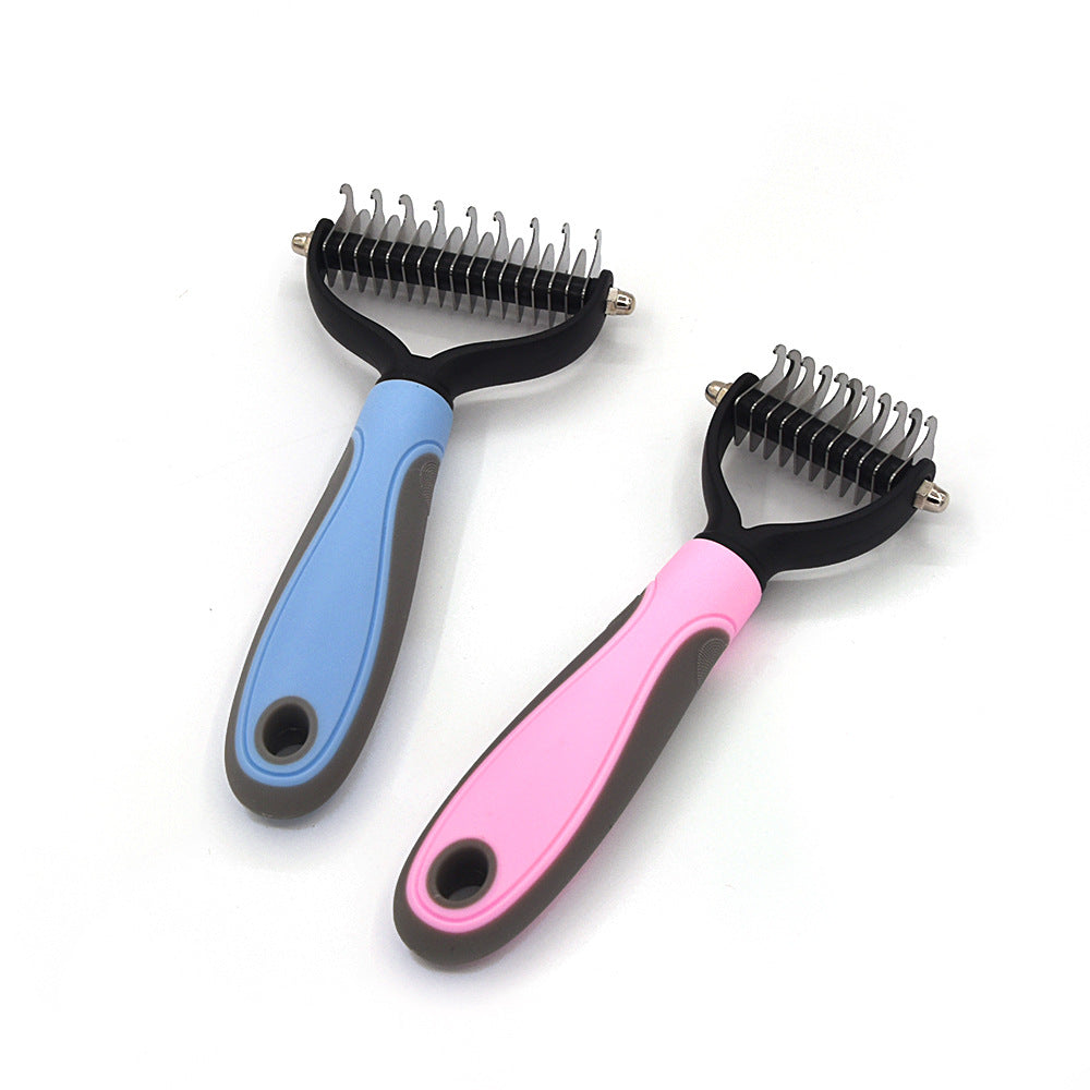 FurMaster™ Deshedding Brush – Professional Pet Hair Remover & Grooming Tool for Dogs & Cats