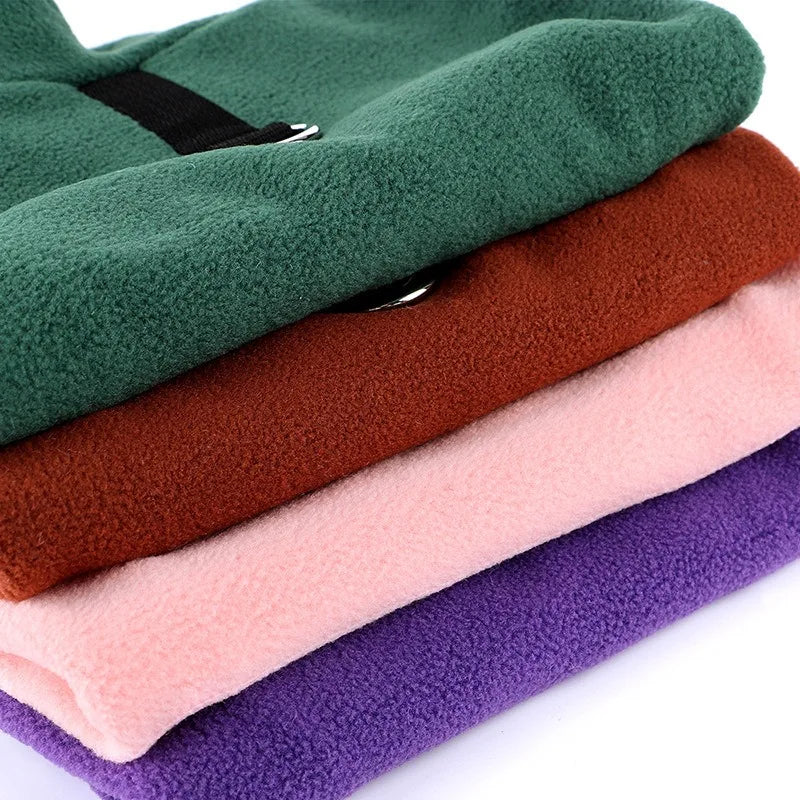 Cozy Fleece Dog Sweater – Warm Autumn & Winter Coat for Small Dogs