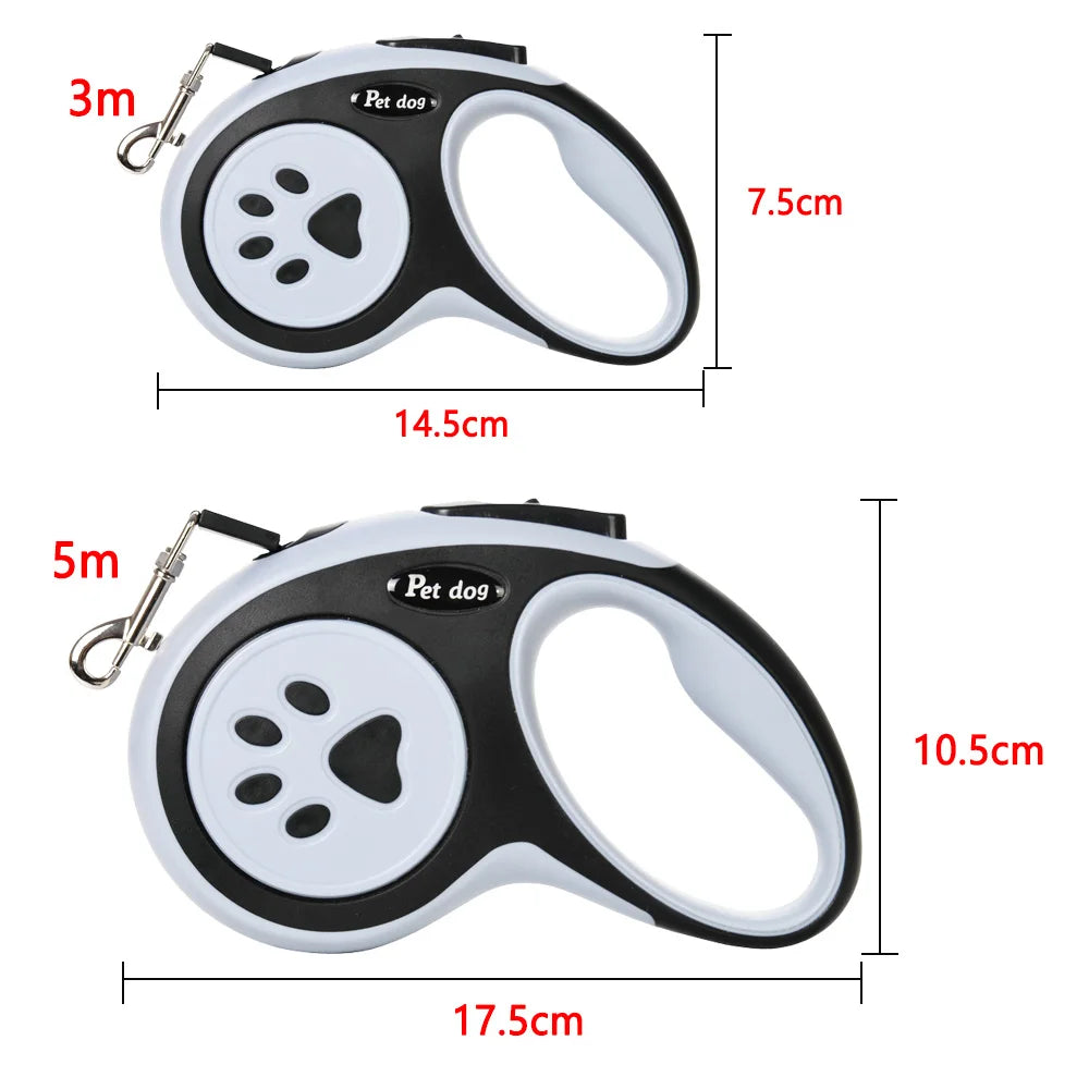 Retractable Nylon Pet Leash – 3m/5m