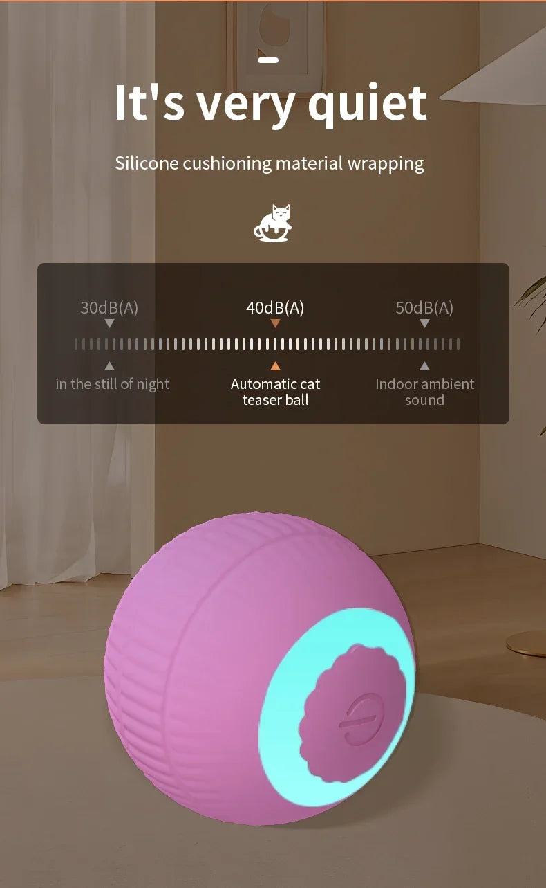 Automatic Rolling Cat Toy Ball